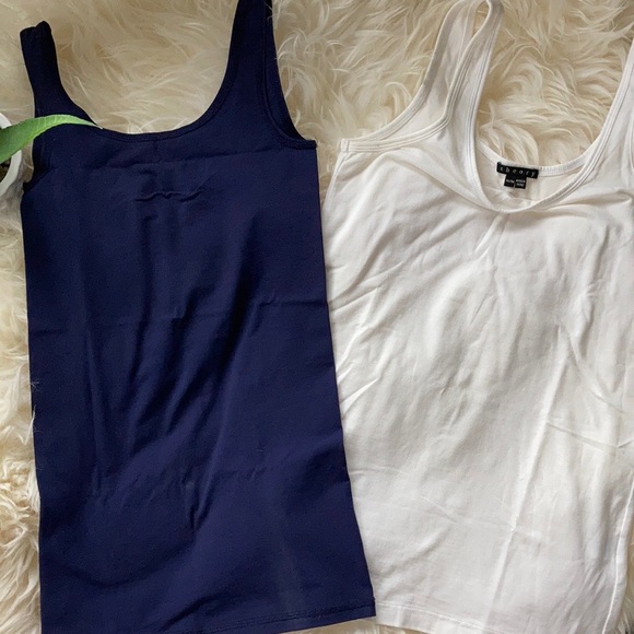 LIKE NEW Theory / Elie Tahari Tanks— BLUE ONE ONLY, Size S - Picture 2 of 4